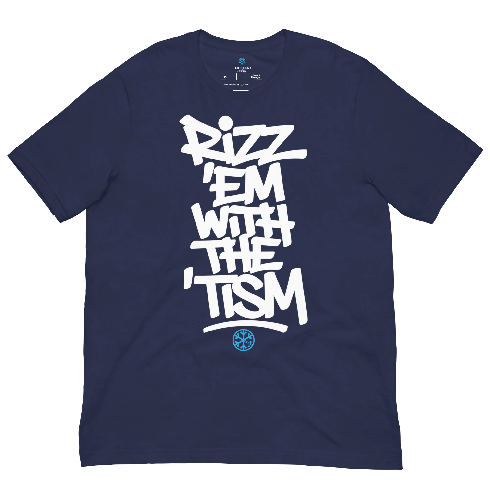 Rizz 'Em With The 'Tism Graffiti Tee - Image 8