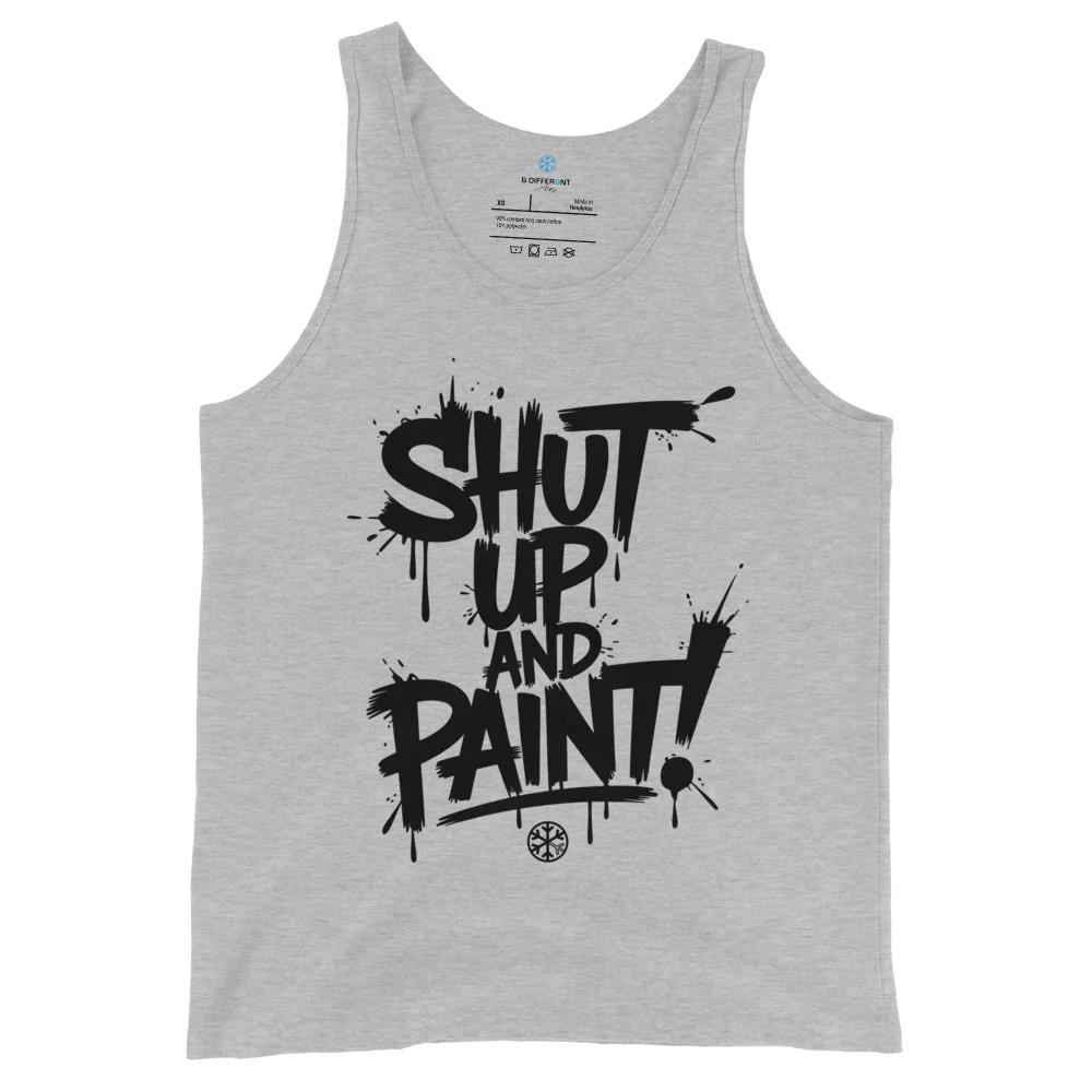 Shut Up and Paint Graffiti Tank Top - Image 11