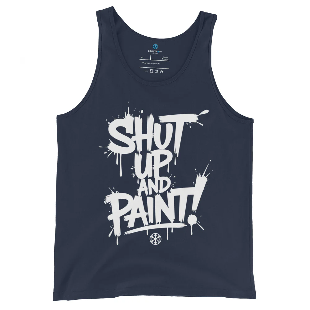 Shut Up and Paint Graffiti Tank Top - Image 5