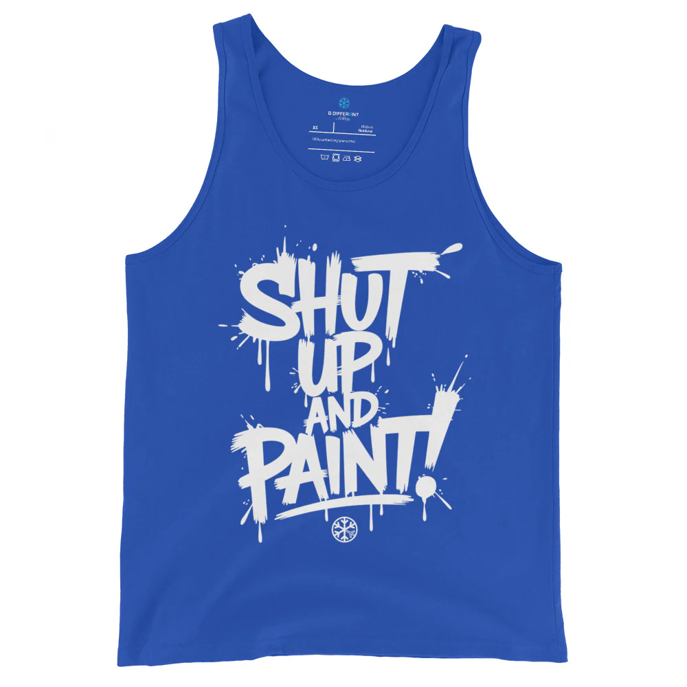 Shut Up and Paint Graffiti Tank Top - Image 7