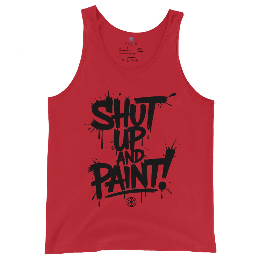 Shut Up and Paint Graffiti Tank Top - Image 9