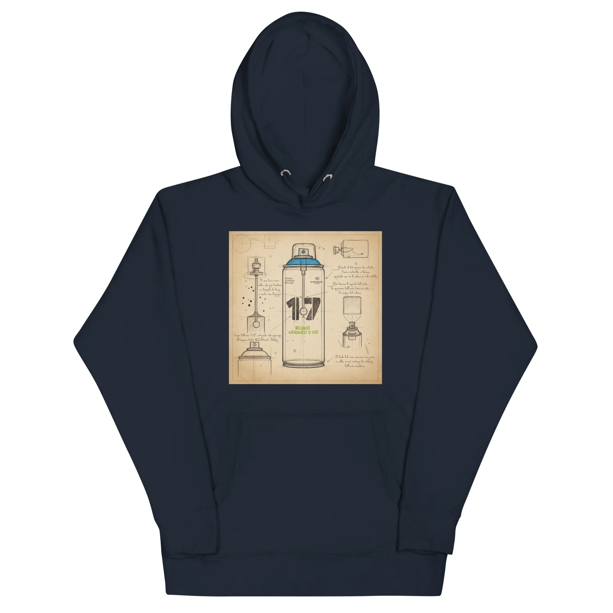Spray Can Sketch Graffiti Hoodie - Image 13