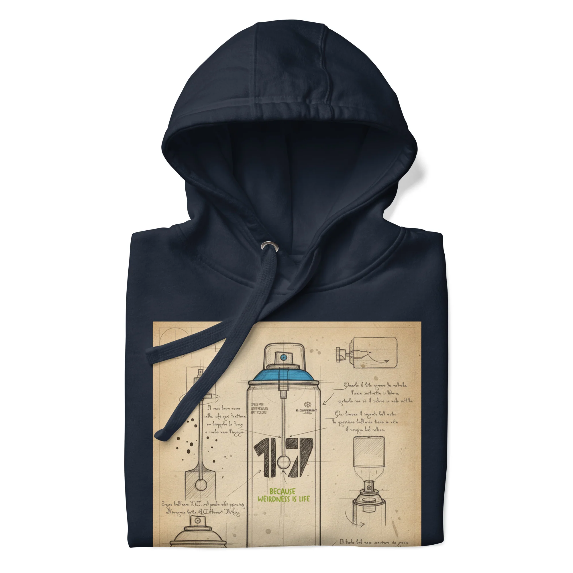 Spray Can Sketch Graffiti Hoodie - Image 15