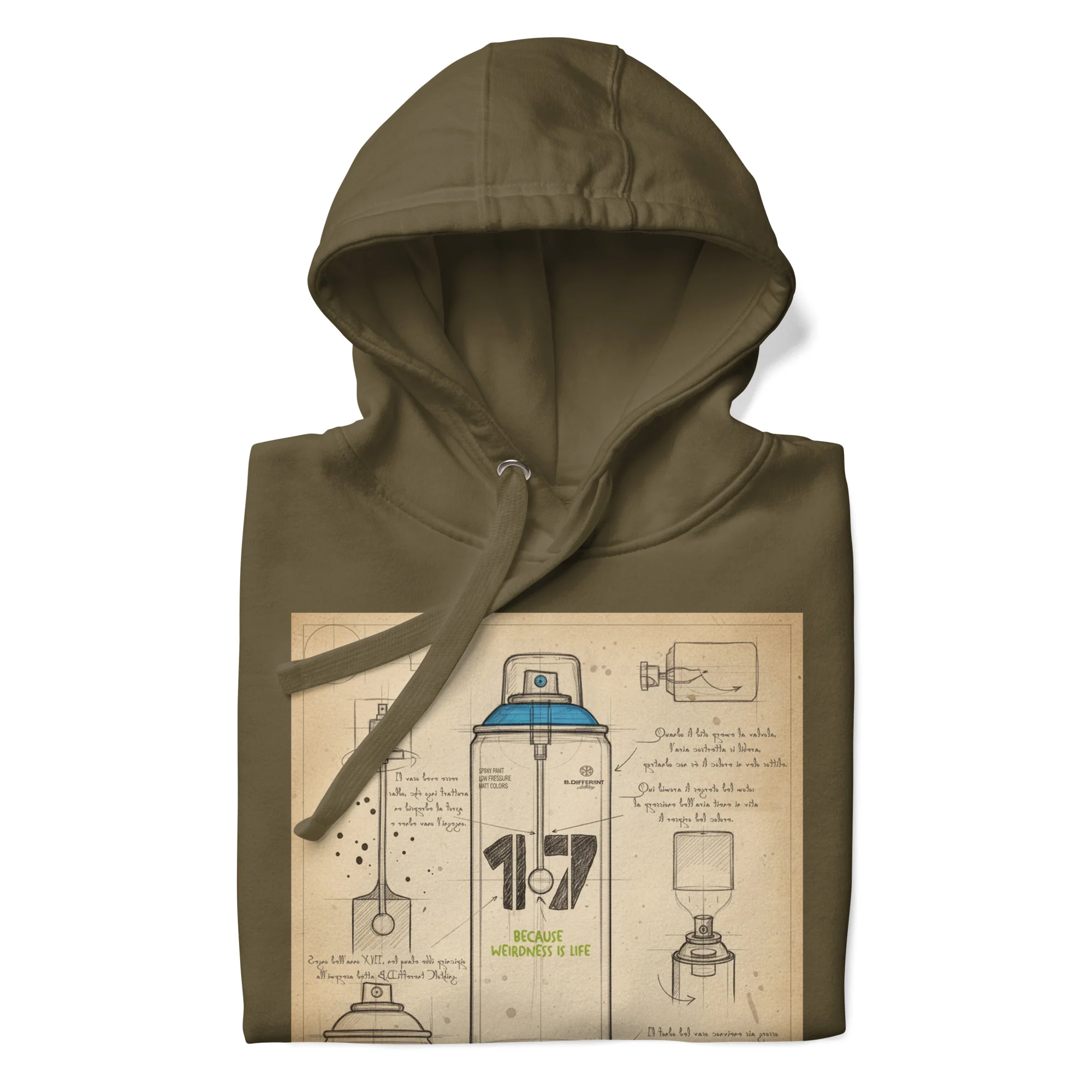 Spray Can Sketch Graffiti Hoodie - Image 21