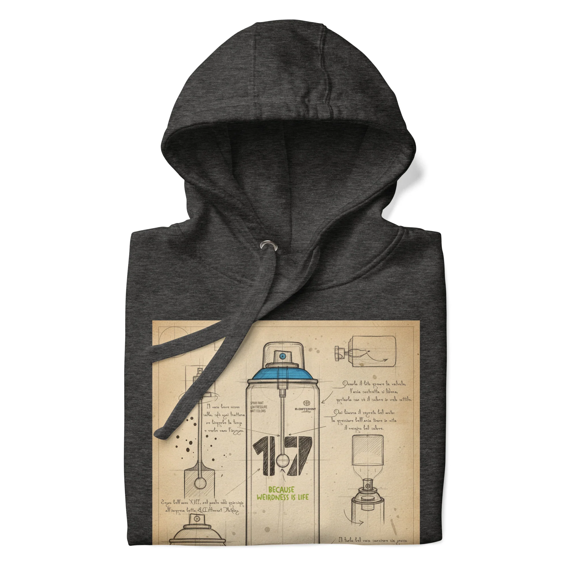 Spray Can Sketch Graffiti Hoodie - Image 27