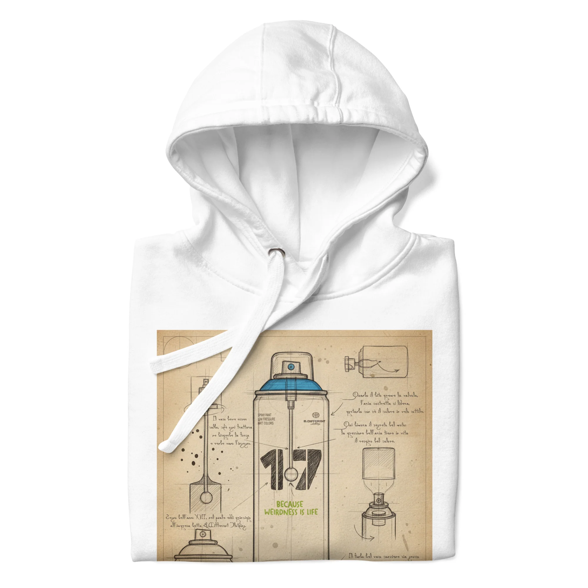 Spray Can Sketch Graffiti Hoodie - Image 33