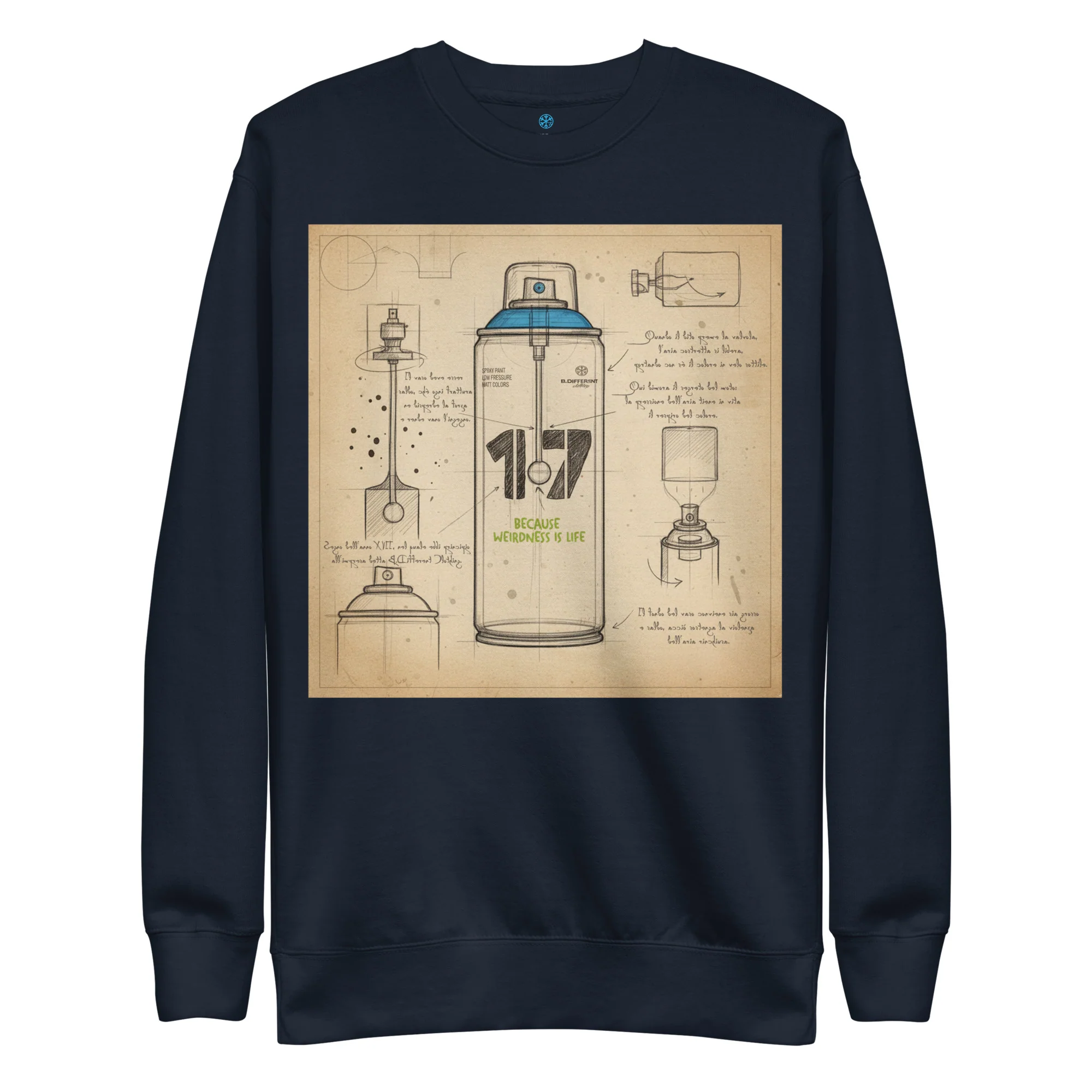 Spray Can Sketch Graffiti Sweatshirt - Image 14
