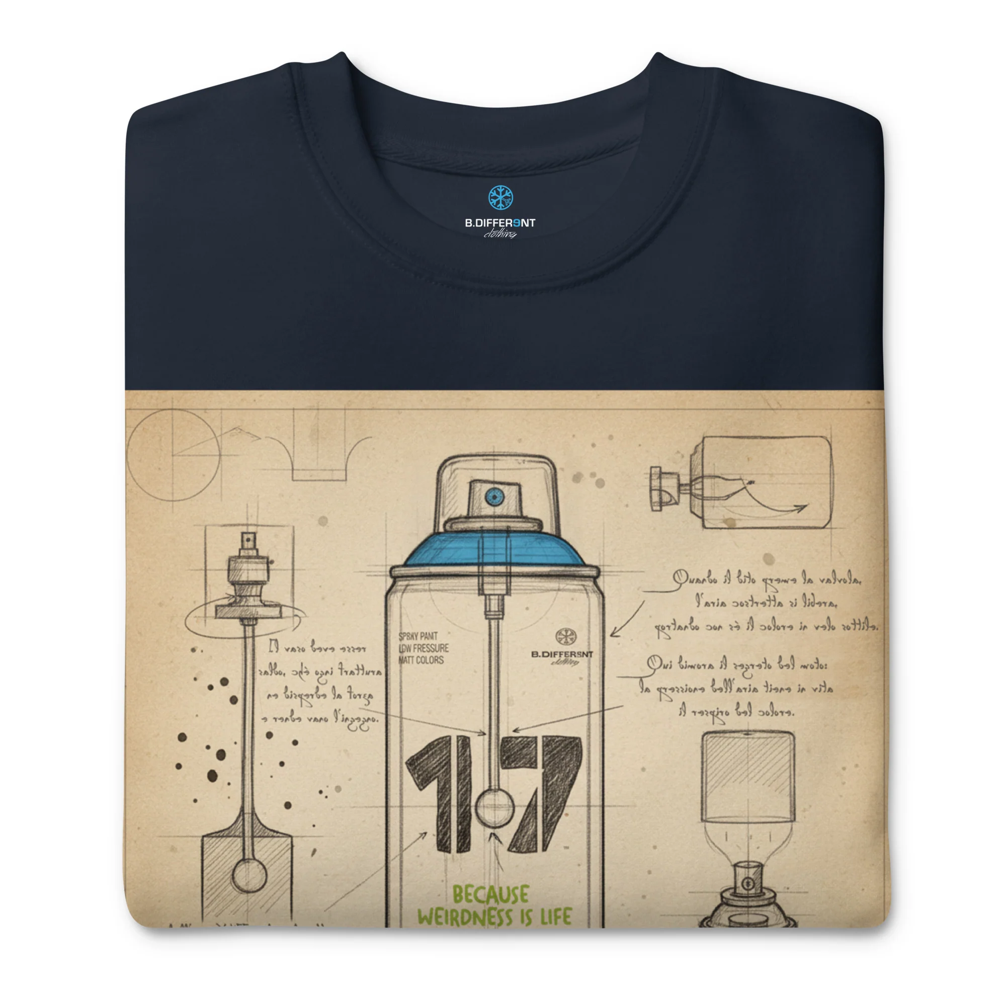 Spray Can Sketch Graffiti Sweatshirt - Image 16
