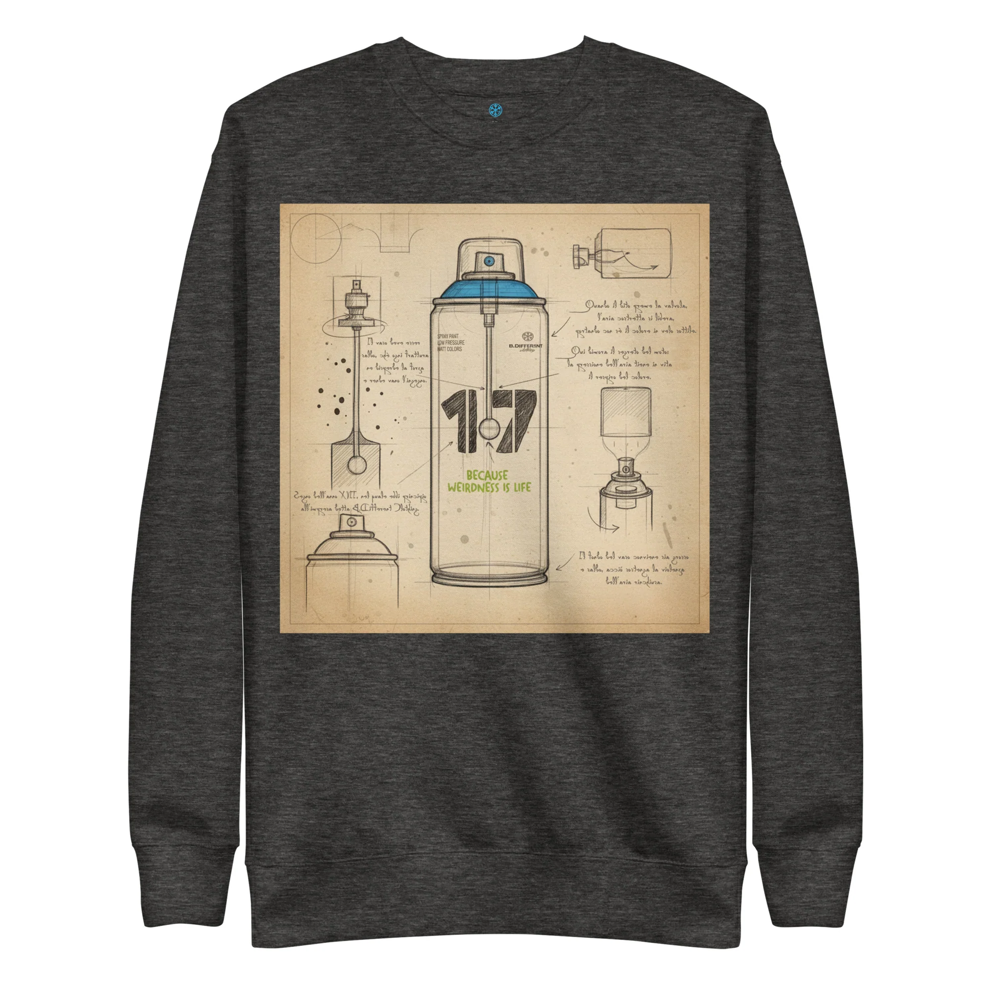 Spray Can Sketch Graffiti Sweatshirt - Image 20