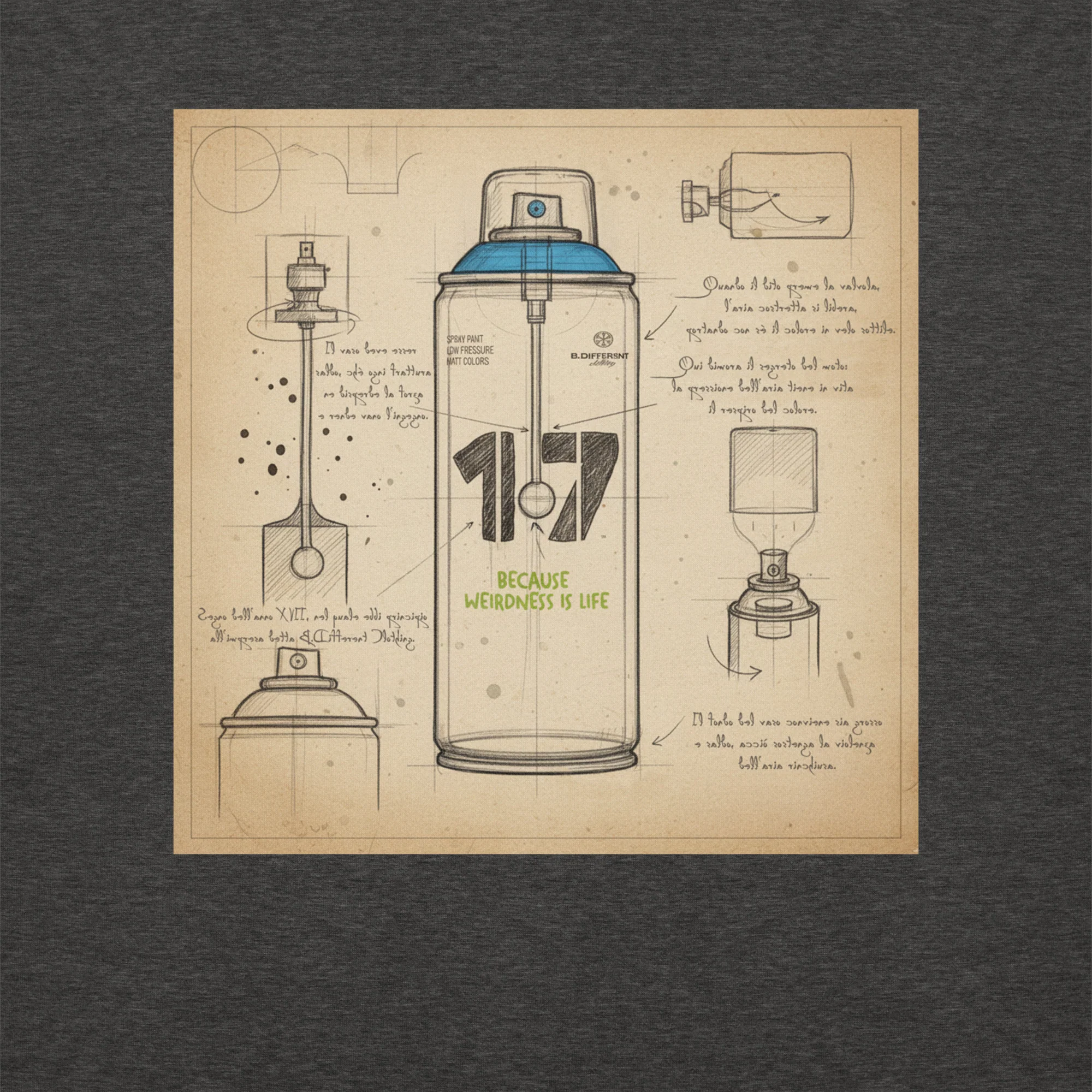 Spray Can Sketch Graffiti Sweatshirt - Image 21