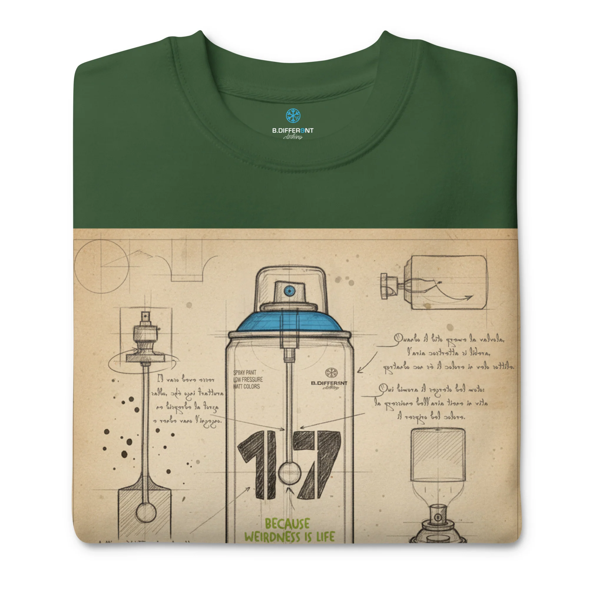 Spray Can Sketch Graffiti Sweatshirt - Image 28