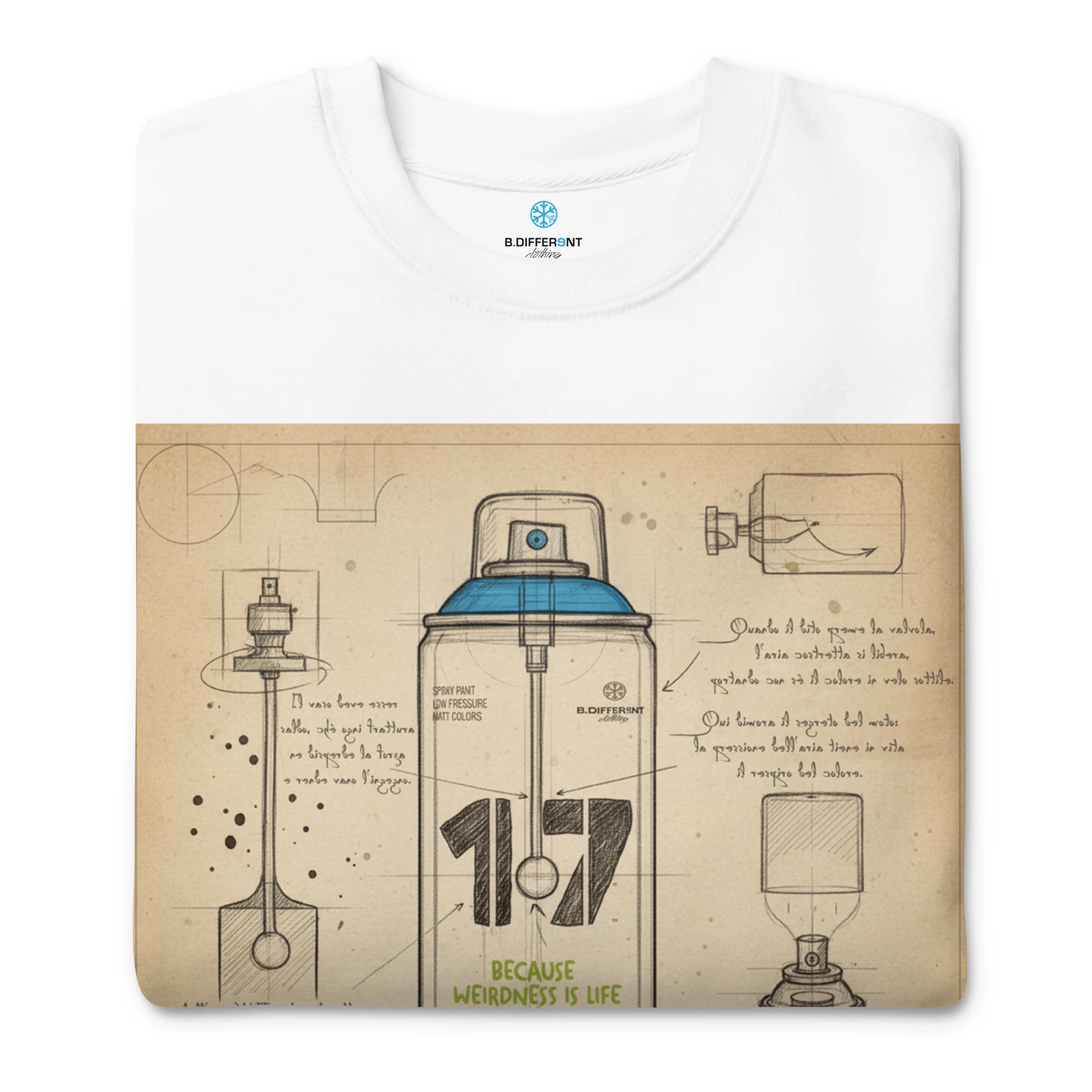 Spray Can Sketch Graffiti Sweatshirt - Image 34