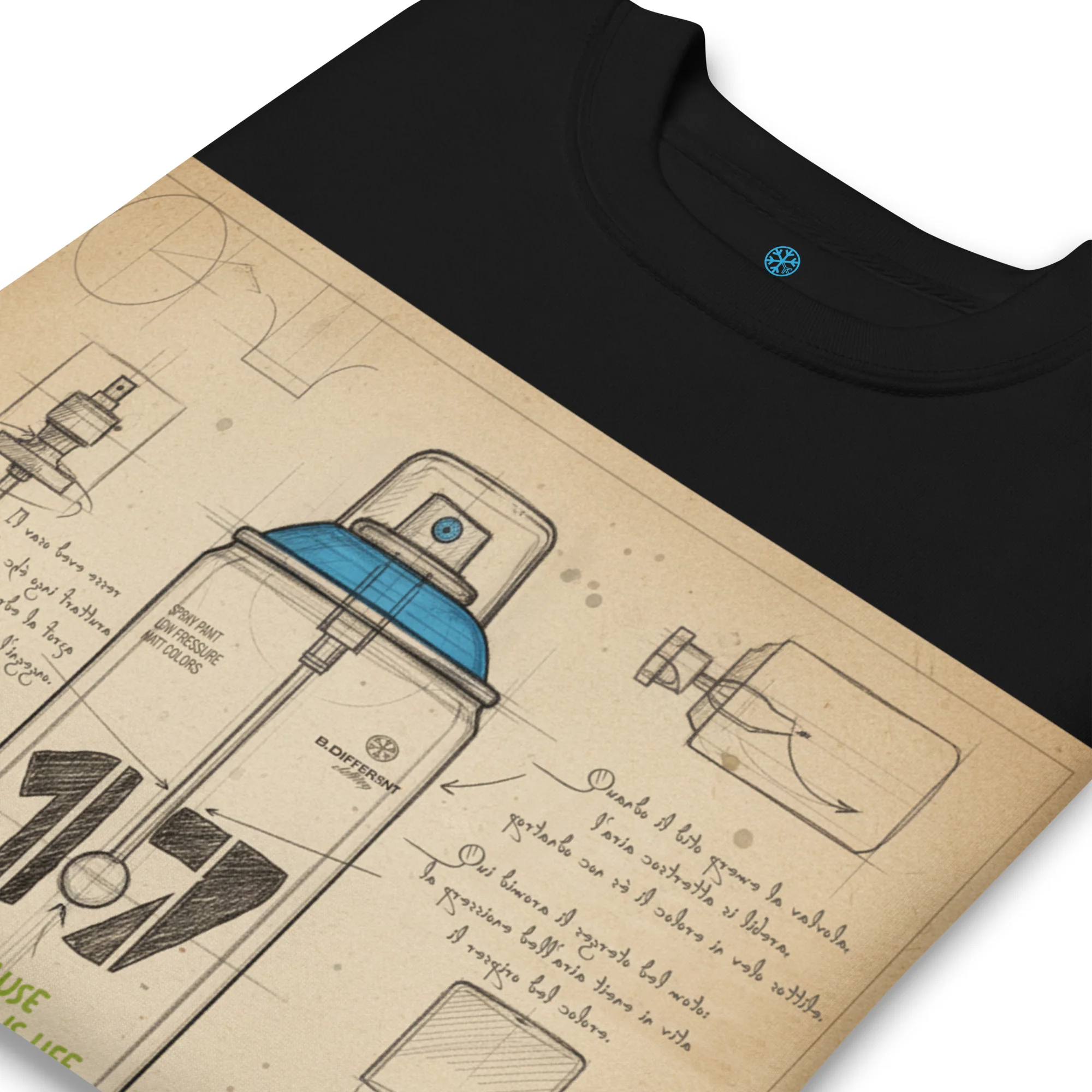 Spray Can Sketch Graffiti Sweatshirt - Image 7