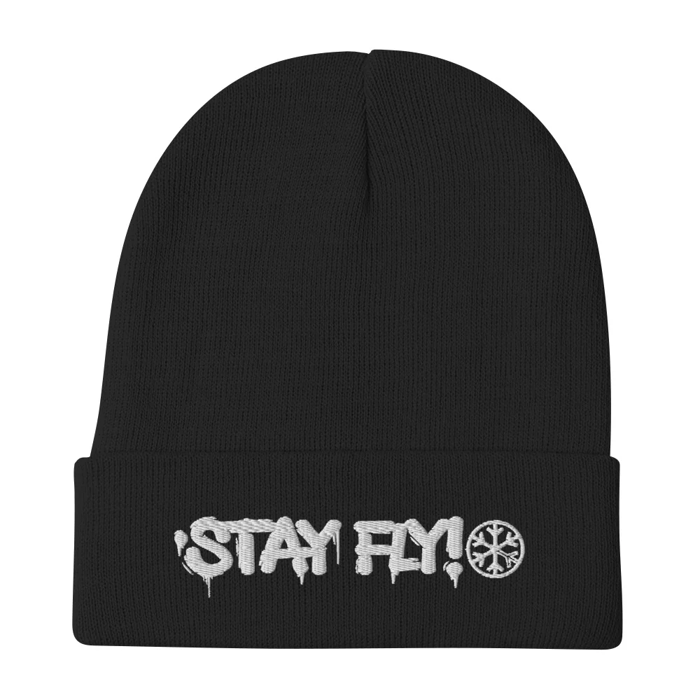 Stay Fly Graffiti Beanie Hat - Image 4