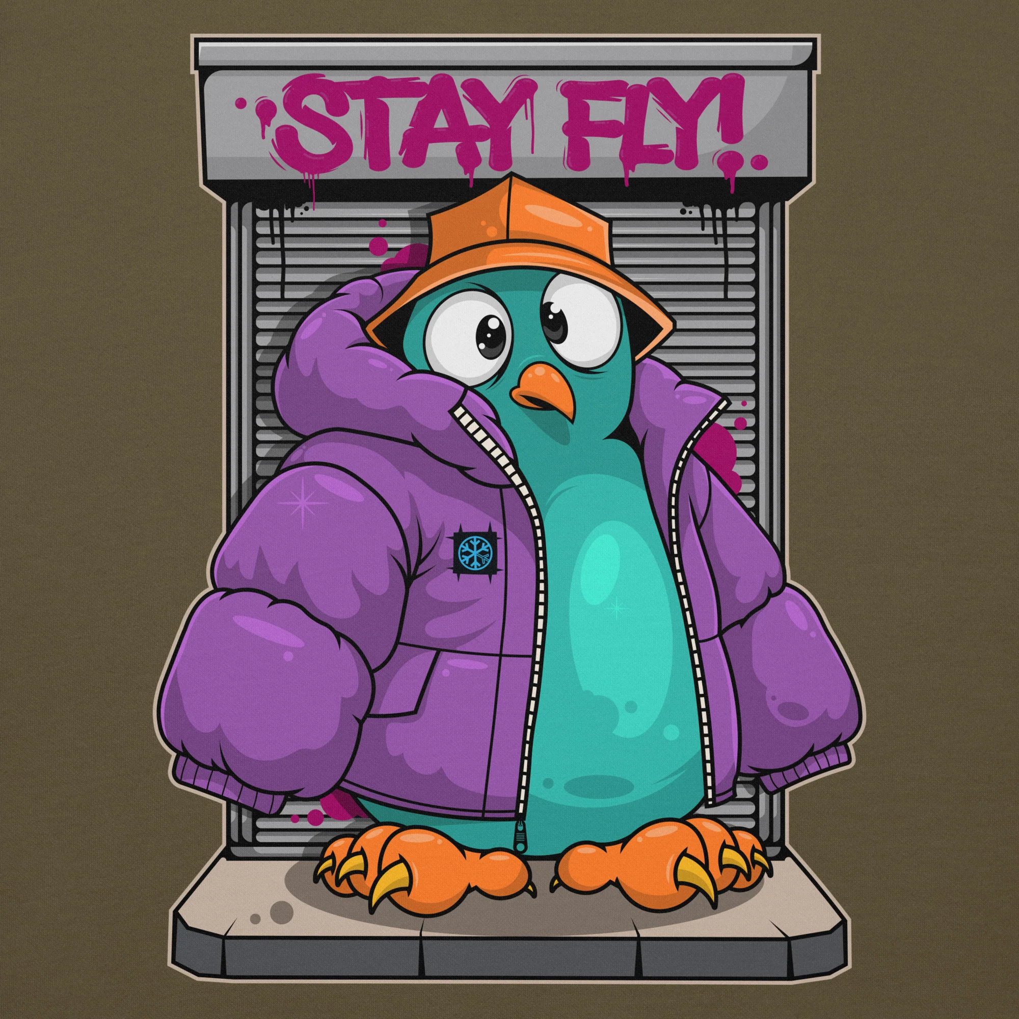 Stay Fly Graffiti Character Hoodie - Image 23