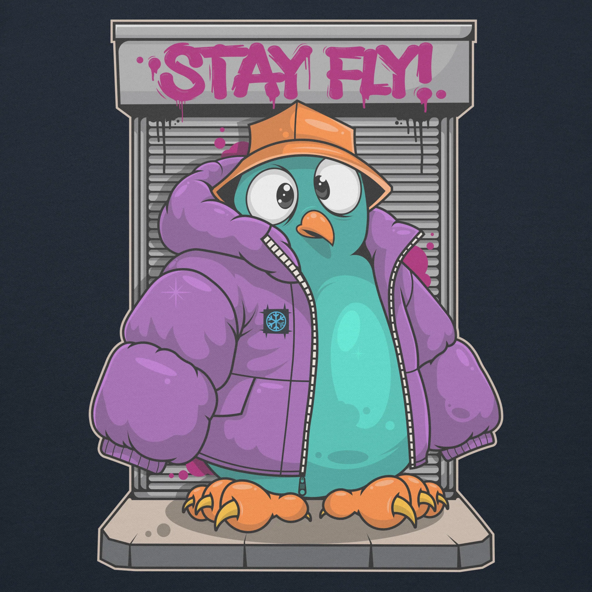 Stay Fly Graffiti Character Sweatshirt - Image 16