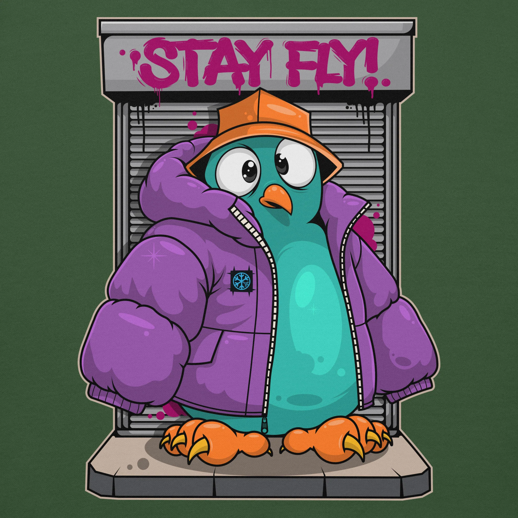 Stay Fly Graffiti Character Sweatshirt - Image 23
