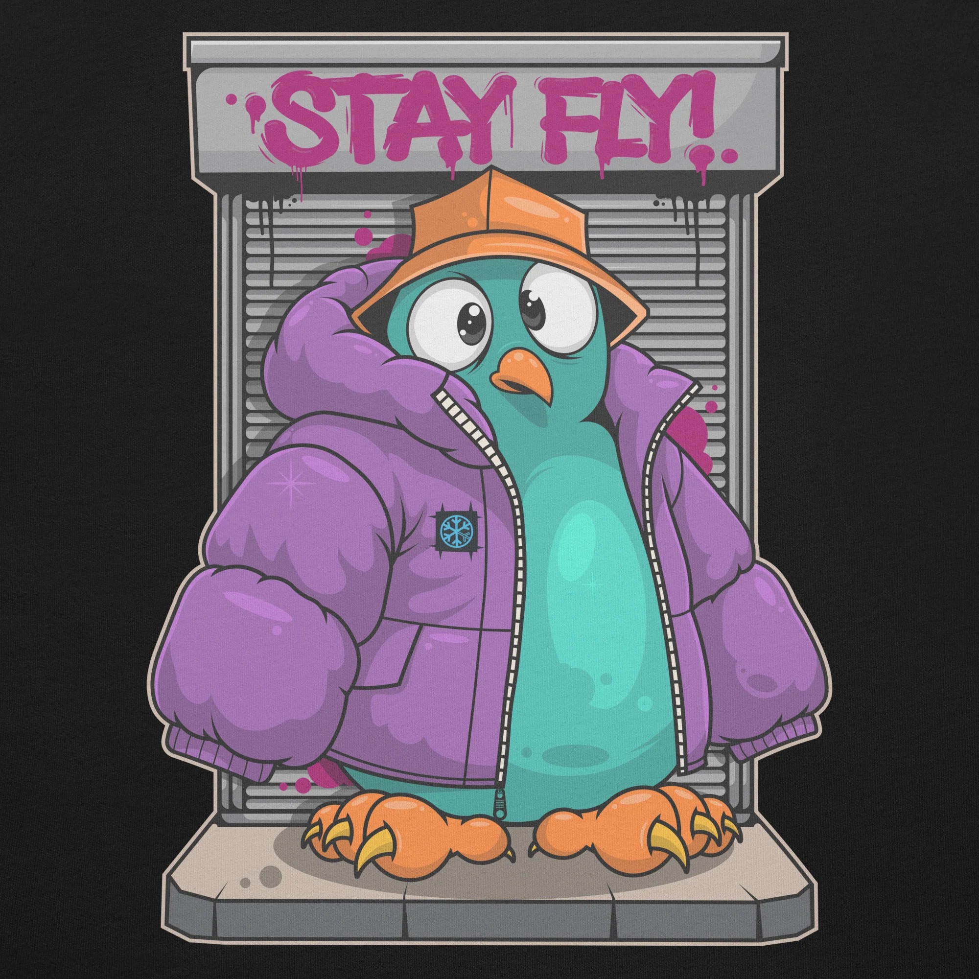 Stay Fly Graffiti Character Tee - Image 10