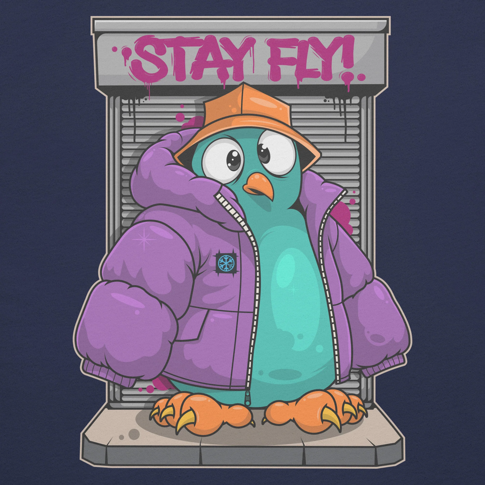 Stay Fly Graffiti Character Tee - Image 17