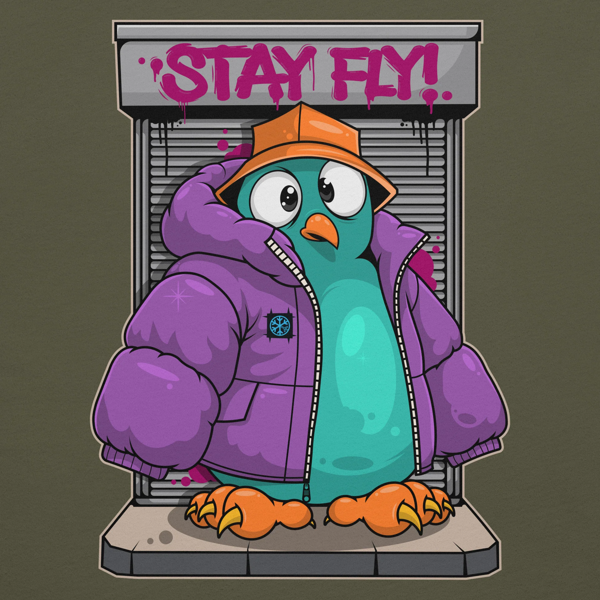 Stay Fly Graffiti Character Tee - Image 24