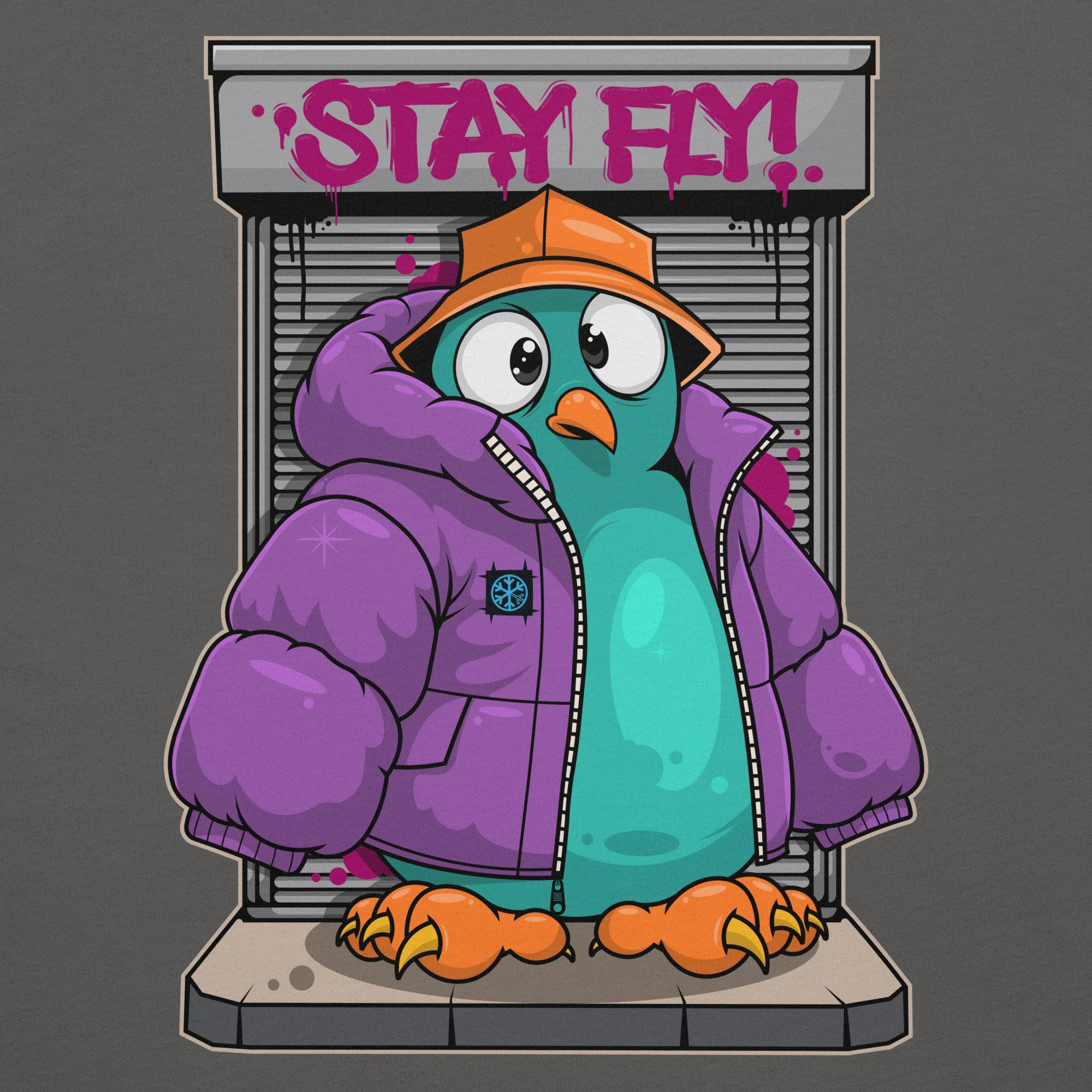 Stay Fly Graffiti Character Tee - Image 31