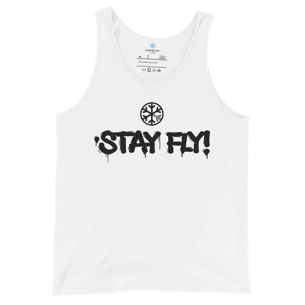 Stay Fly Graffiti Tag Tank Top - Image 11