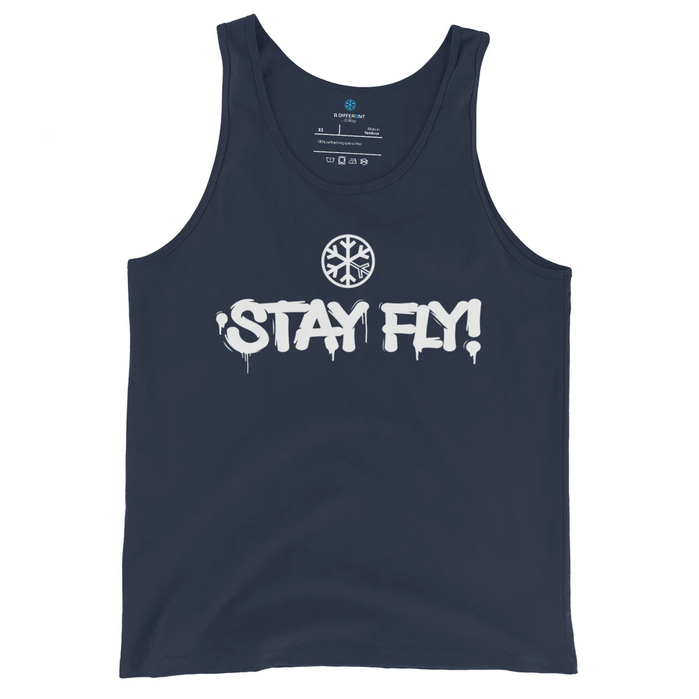 Stay Fly Graffiti Tag Tank Top - Image 3