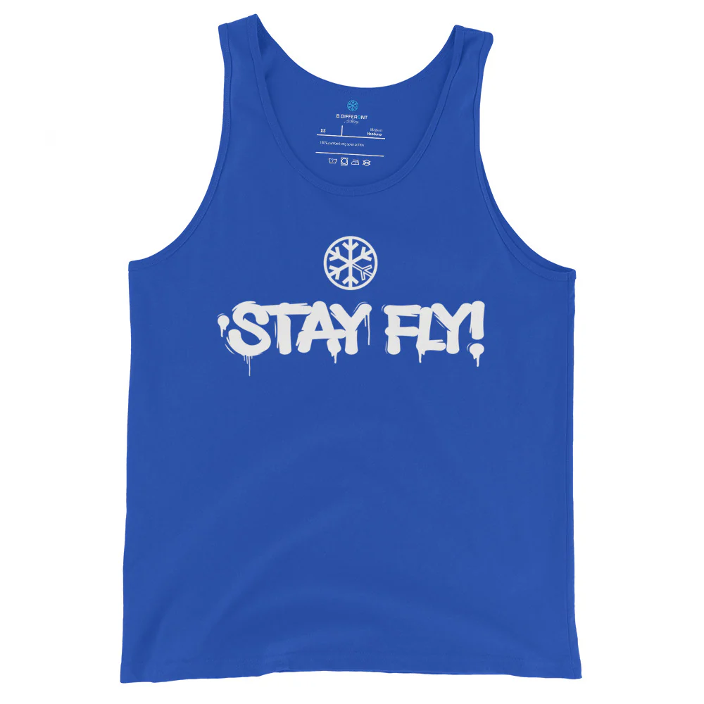 Stay Fly Graffiti Tag Tank Top - Image 5