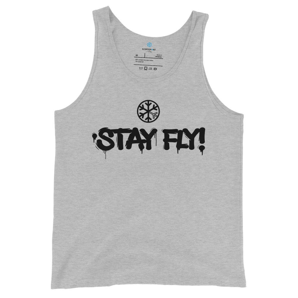 Stay Fly Graffiti Tag Tank Top - Image 7
