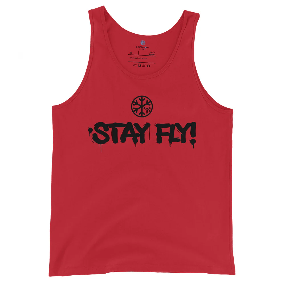 Stay Fly Graffiti Tag Tank Top - Image 9