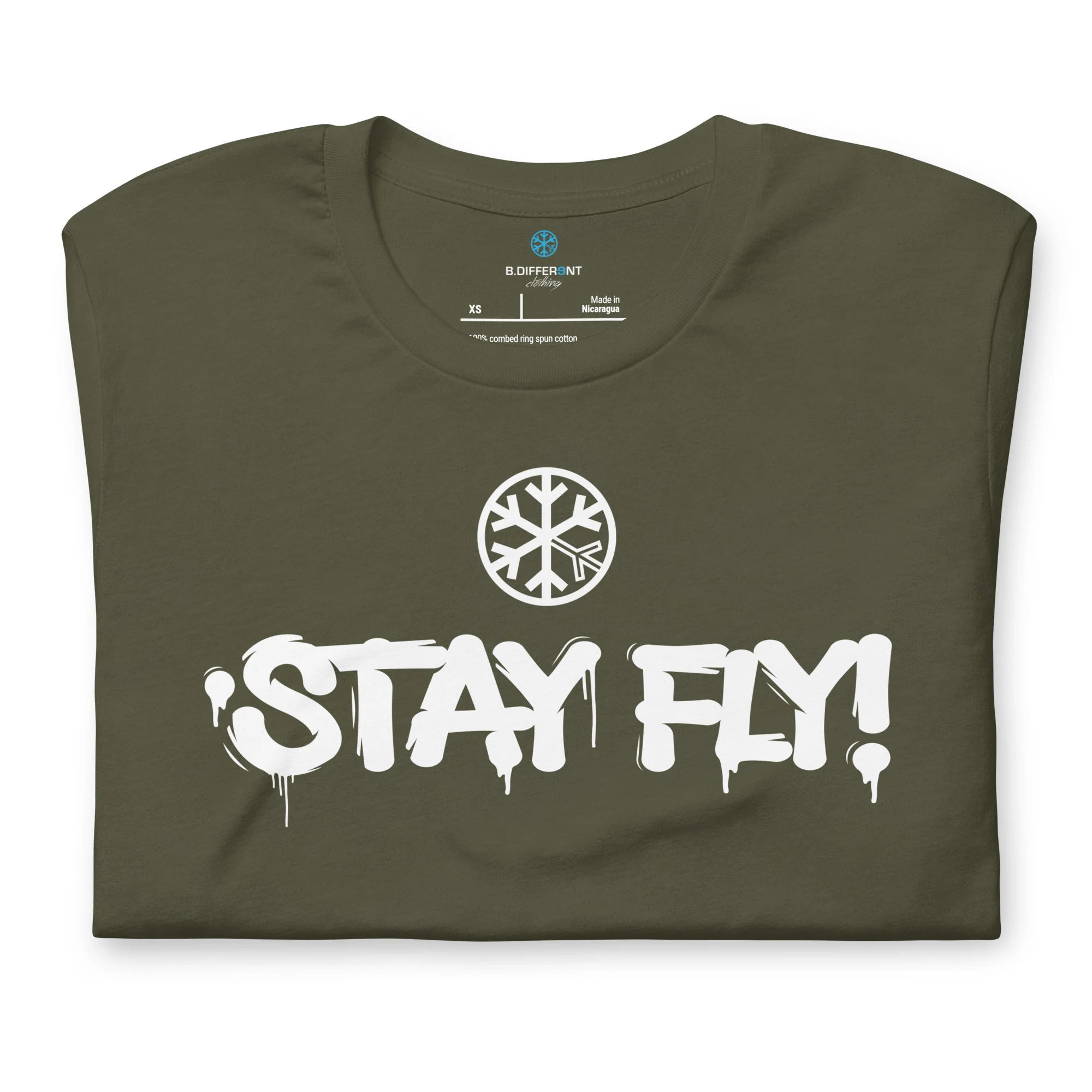 Stay Fly Graffiti Tag Tee - Image 3