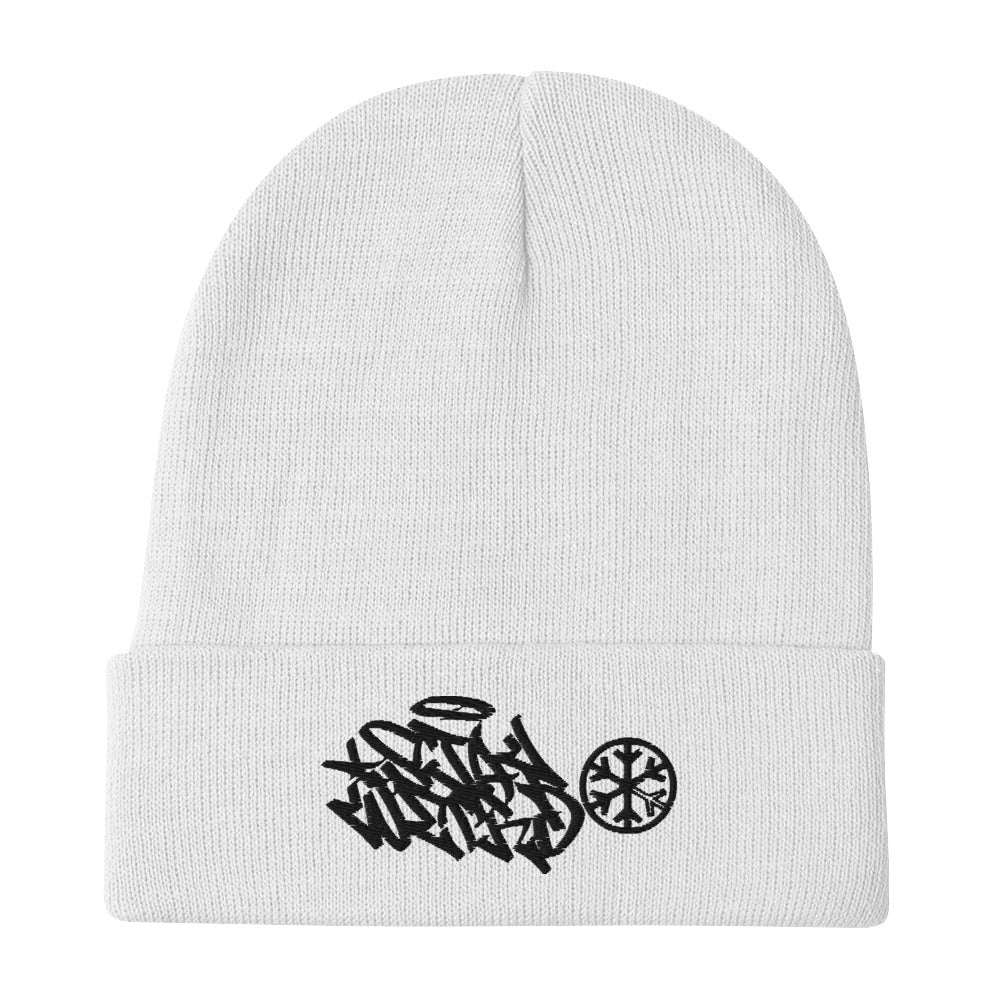 Stay Weird Graffiti Tag Beanie Hat - Image 12