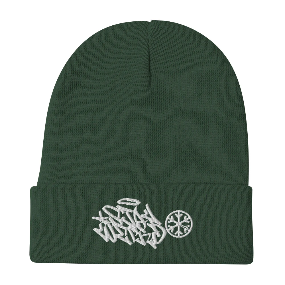 Stay Weird Graffiti Tag Beanie Hat - Image 6