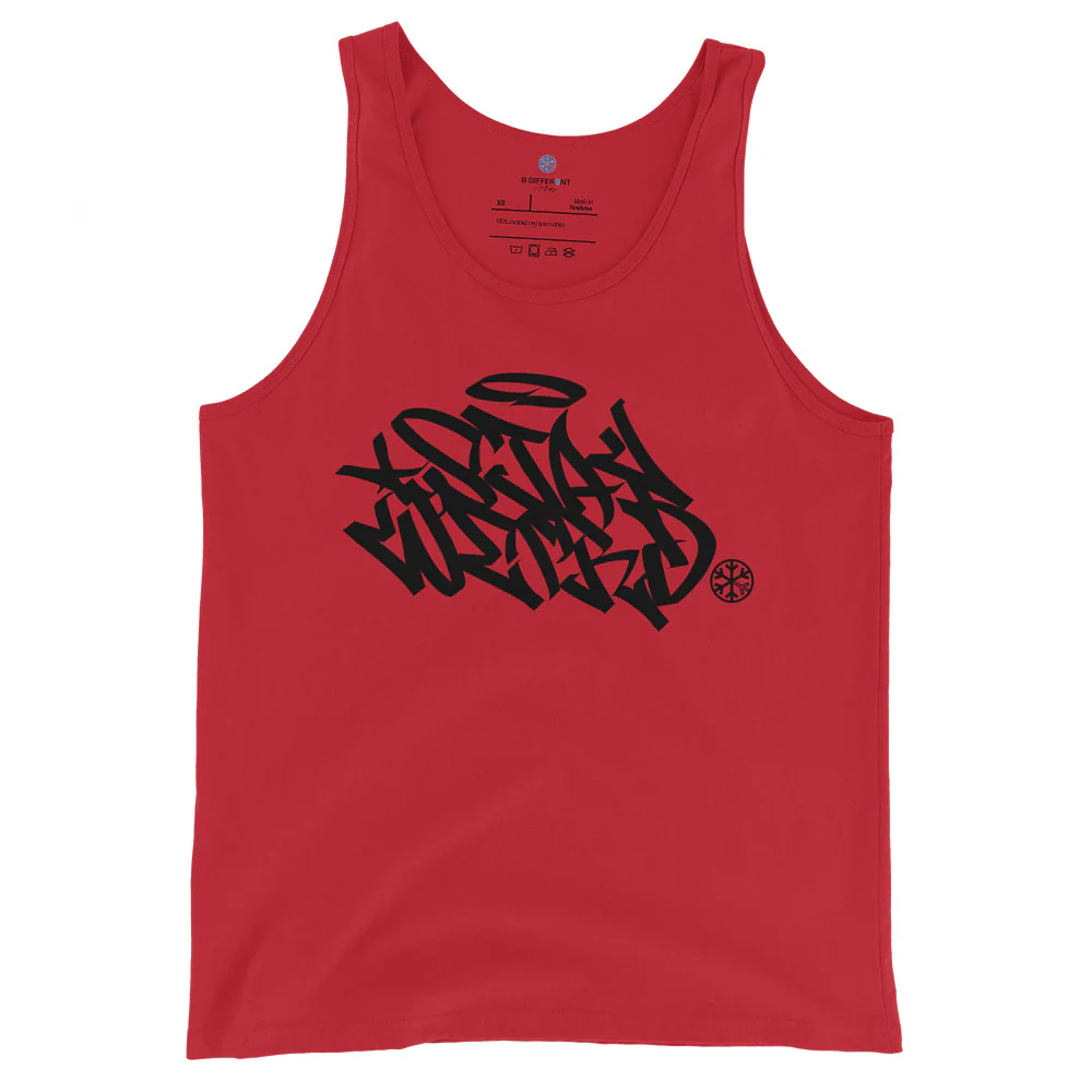Stay Weird Graffiti Tag Tank Top