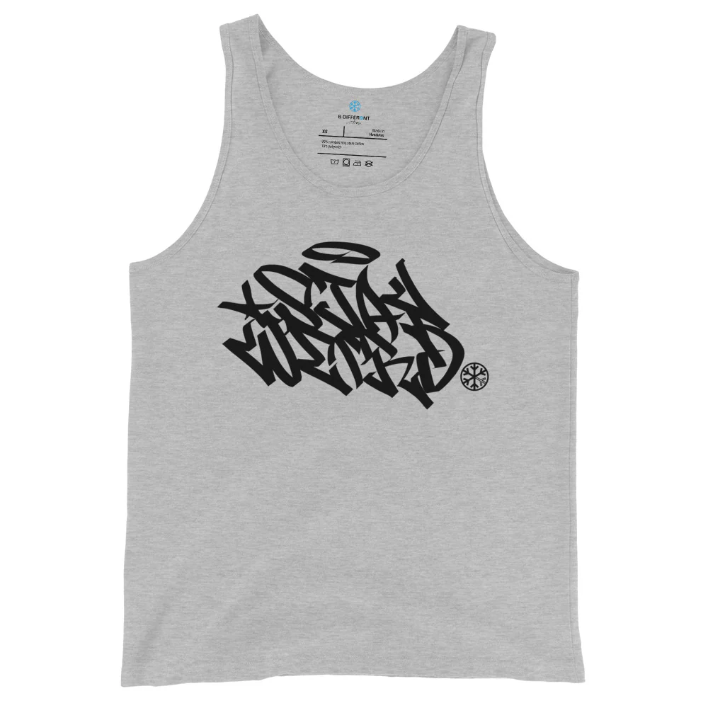 Stay Weird Graffiti Tag Tank Top - Image 3