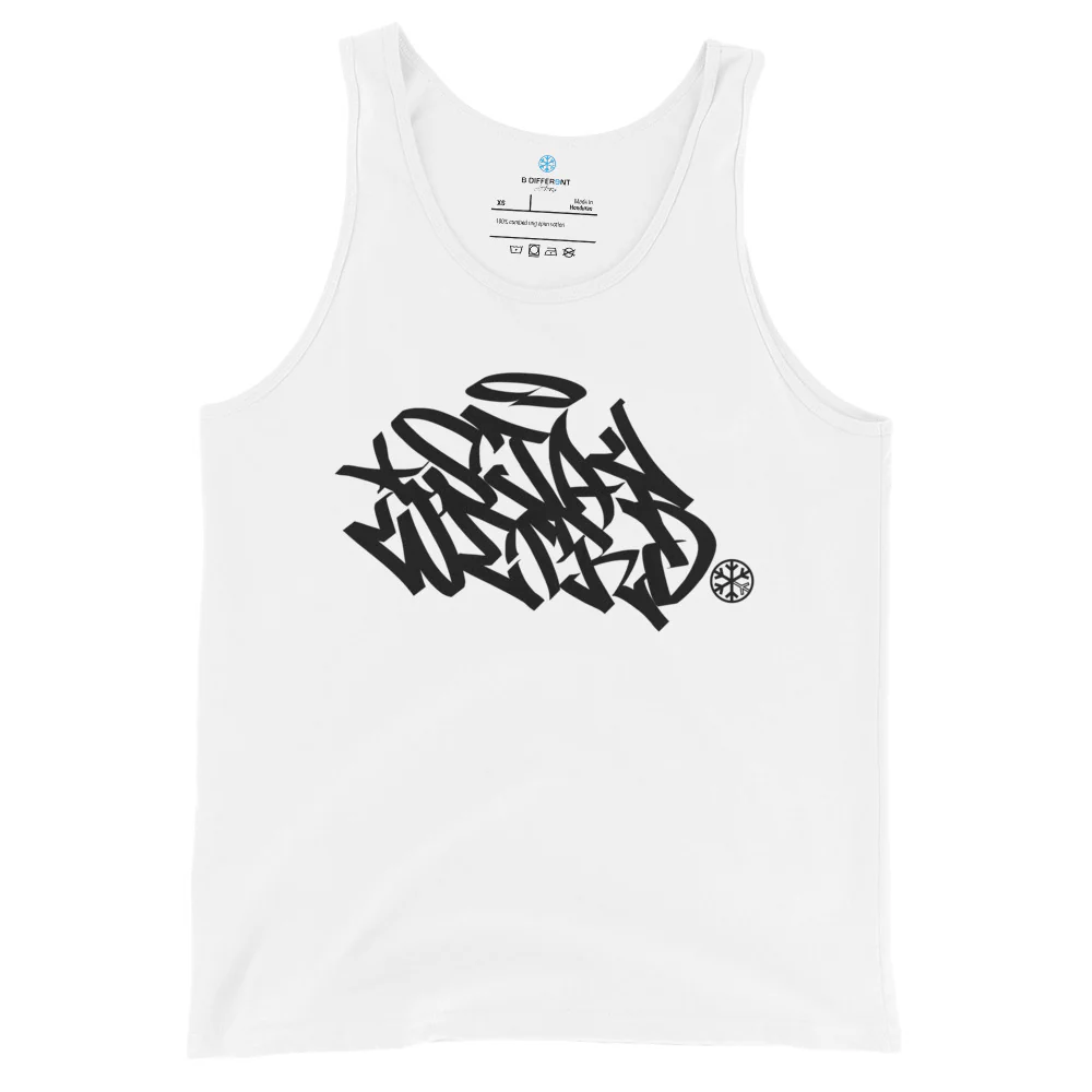 Stay Weird Graffiti Tag Tank Top - Image 5