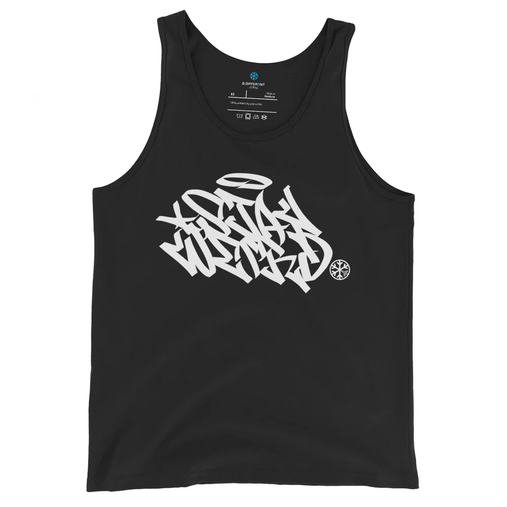 Stay Weird Graffiti Tag Tank Top - Image 7