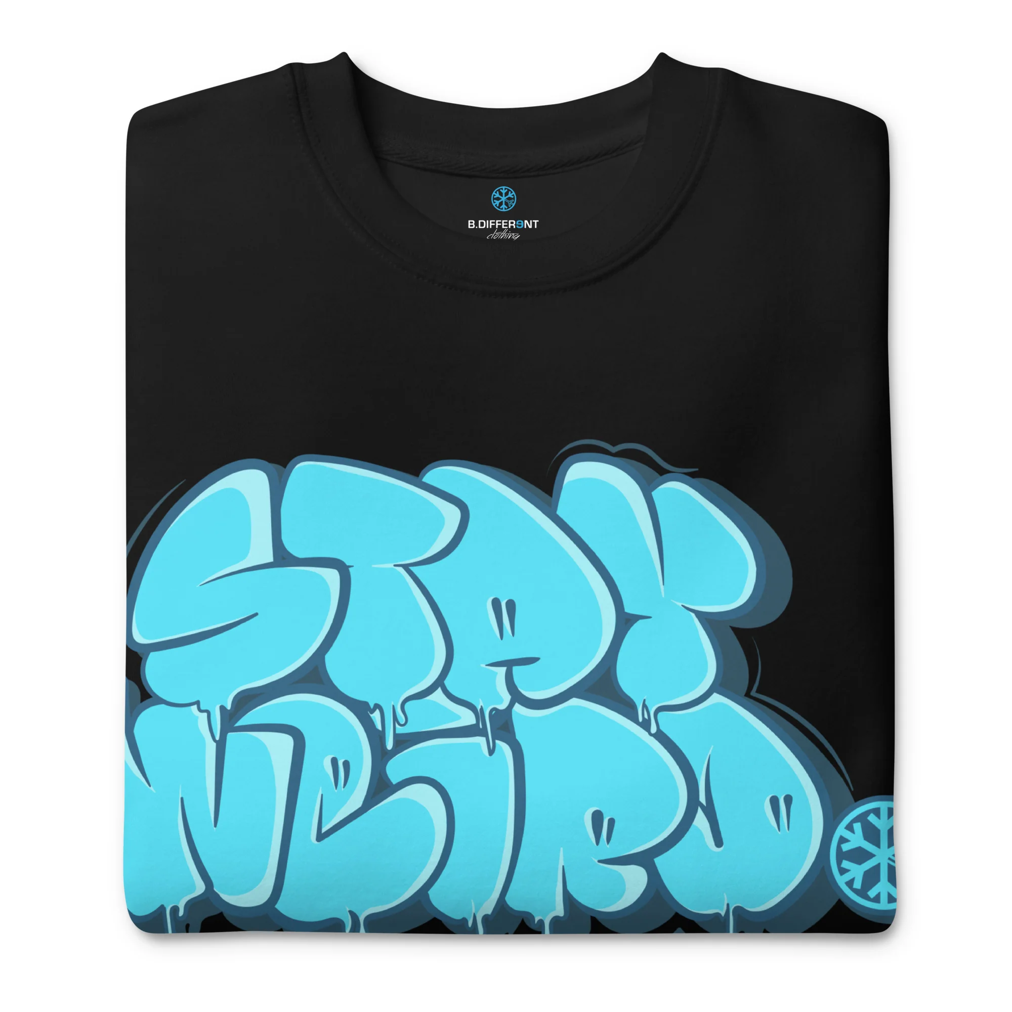 Stay Weird Graffiti Throw-up Sweatshirt - Image 9