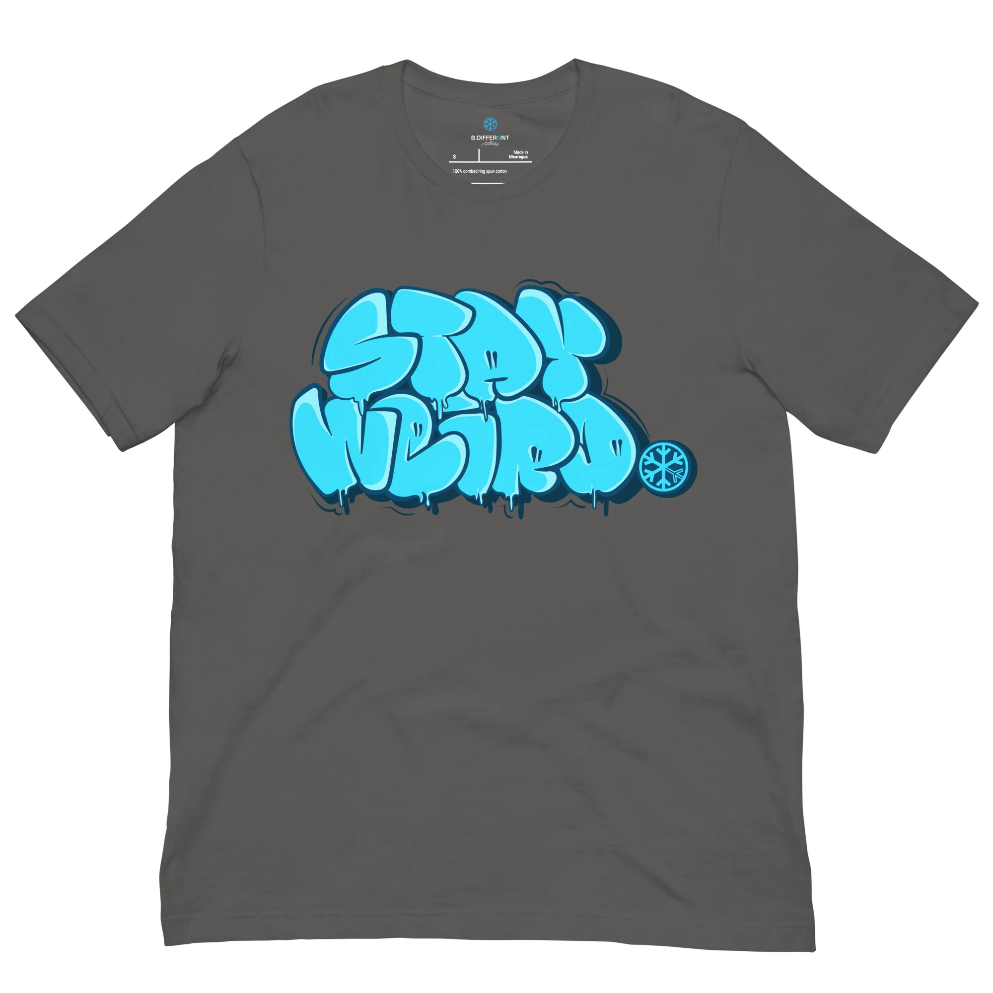 Stay Weird Graffiti Throw-up Tee - Image 25