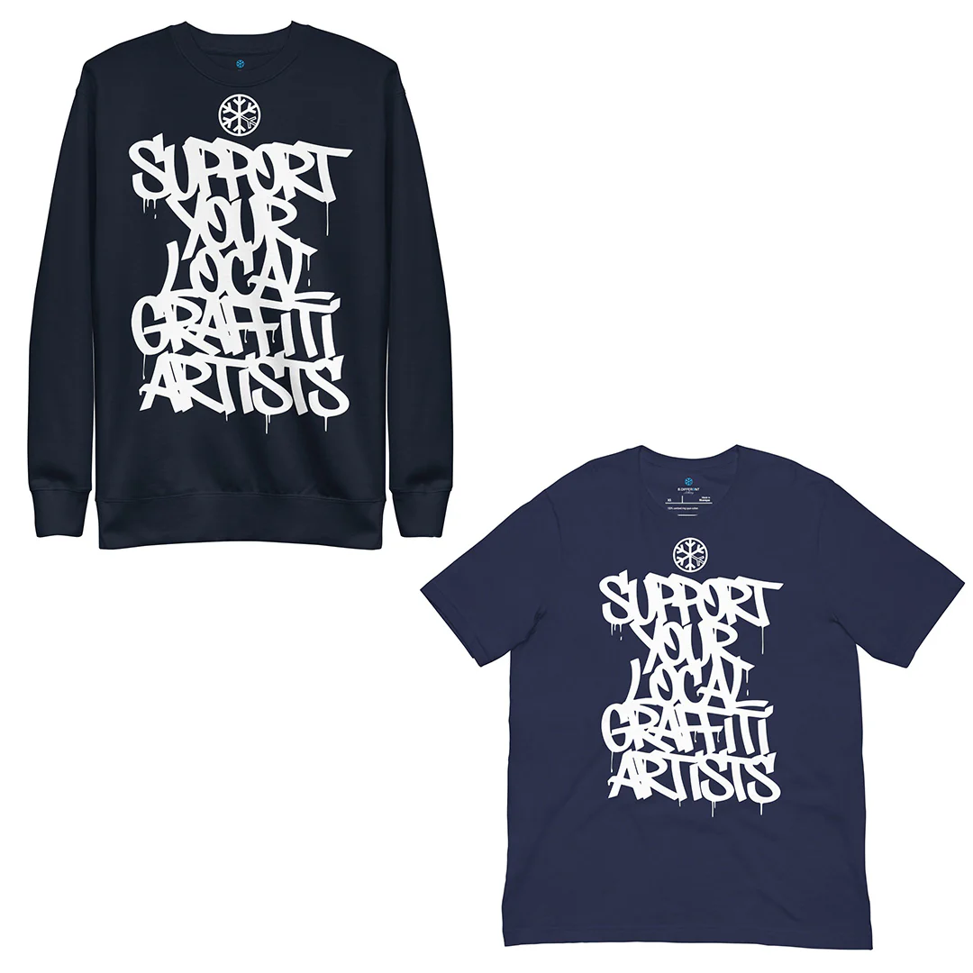 Support Your Local Graffiti Artists Bundle (Sweatshirt + Tee) - Image 3