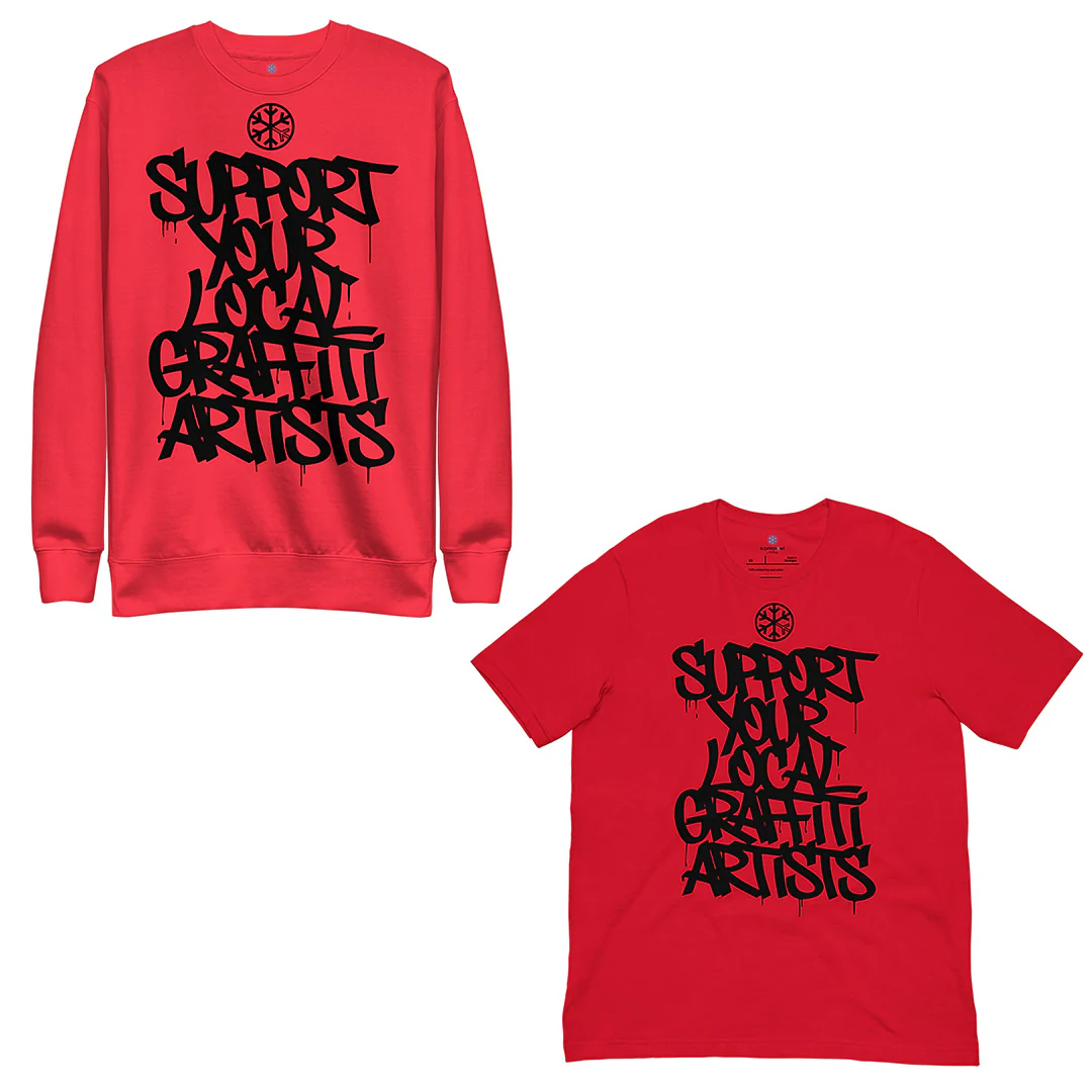 Support Your Local Graffiti Artists Bundle (Sweatshirt + Tee) - Image 4