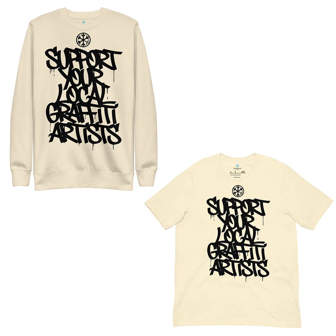 Support Your Local Graffiti Artists Bundle (Sweatshirt + Tee) - Image 5
