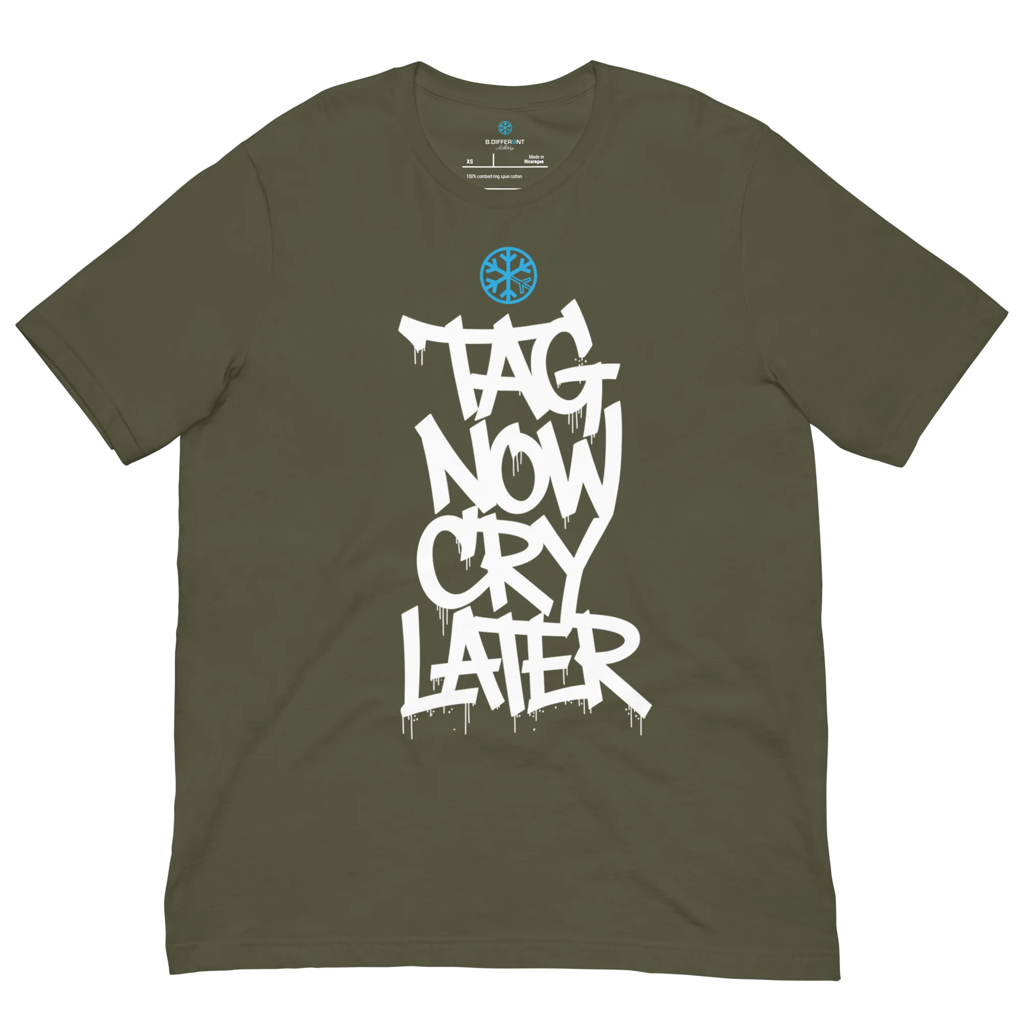 Tag Now Cry Later Graffiti Tag Tee - Image 20