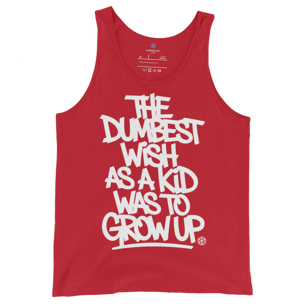 The Dumbest Wish Graffiti Tag Tank Top - Image 11