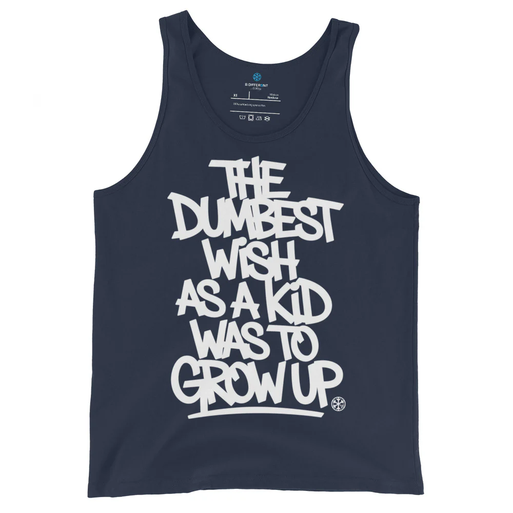 The Dumbest Wish Graffiti Tag Tank Top - Image 3