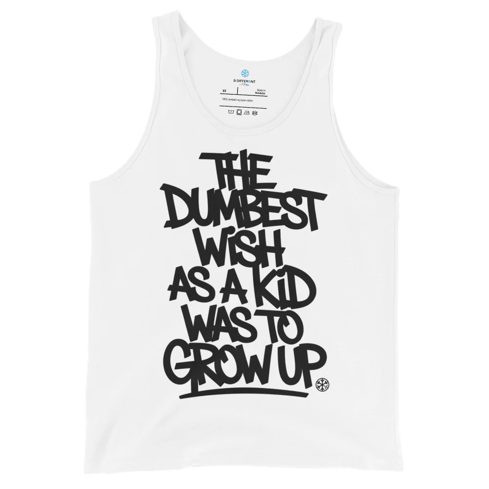 The Dumbest Wish Graffiti Tag Tank Top - Image 9
