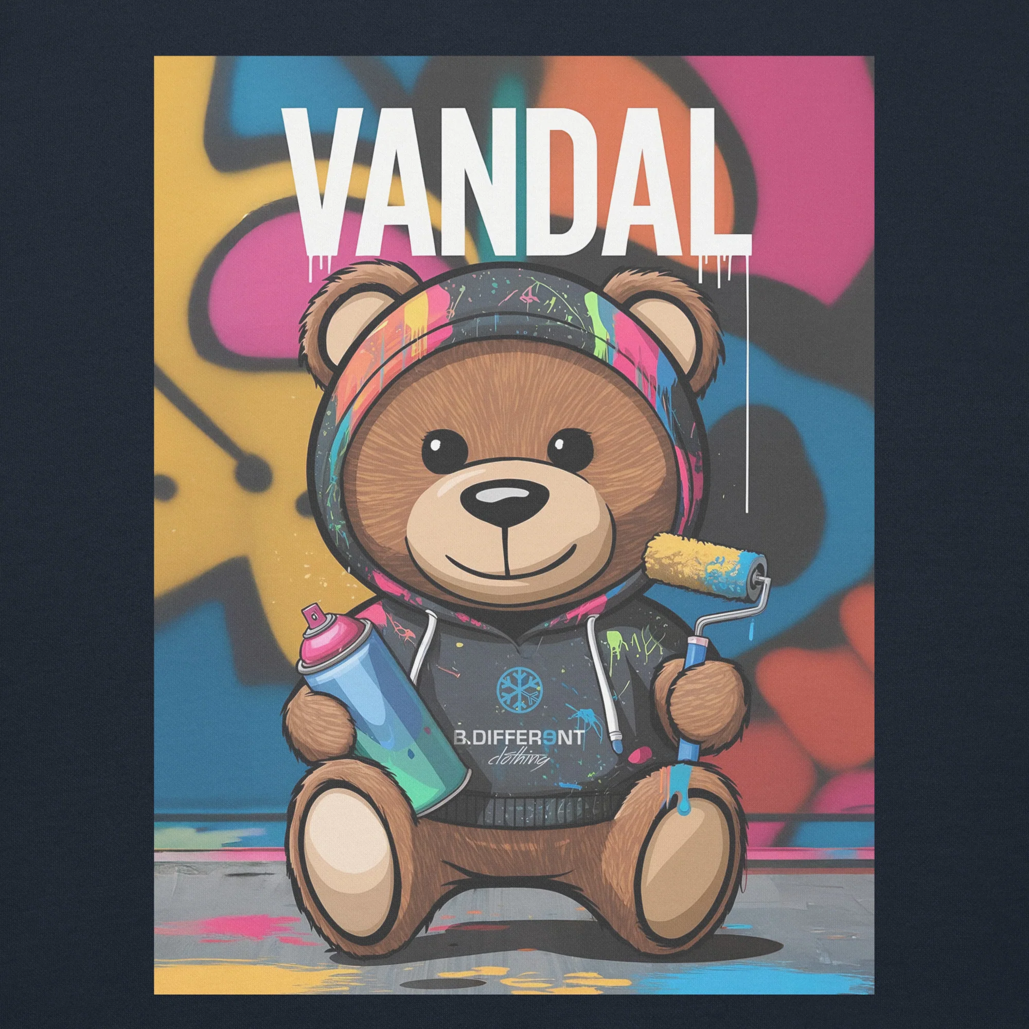 Vandal Teddy Bear Graffiti Hoodie - Image 14