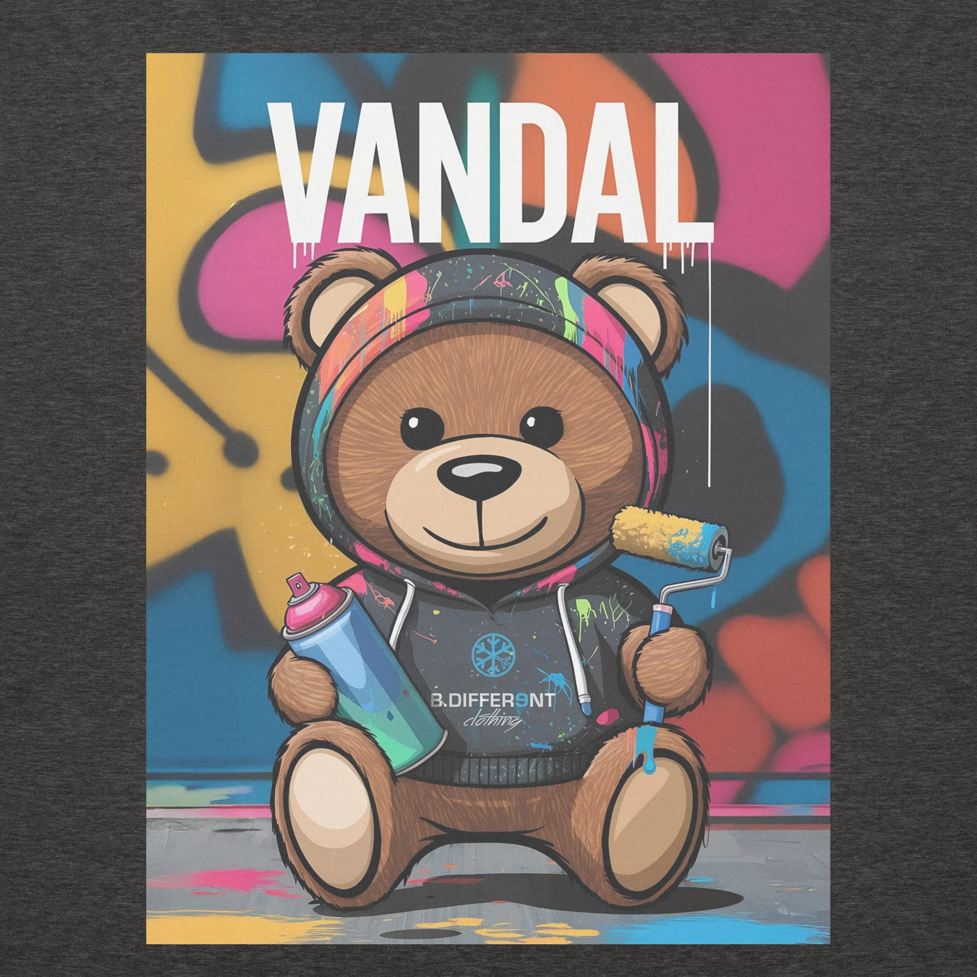 Vandal Teddy Bear Graffiti Hoodie - Image 20