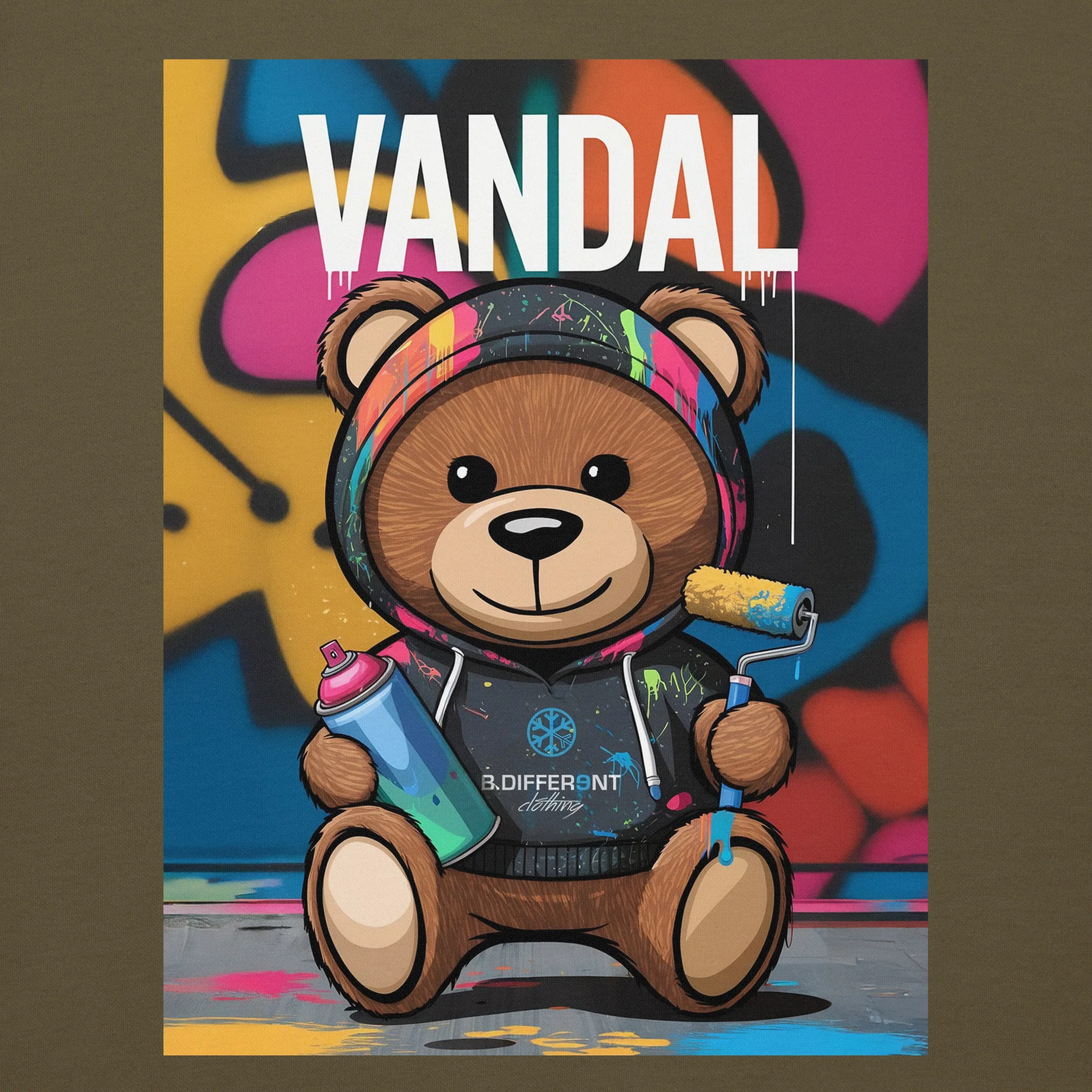 Vandal Teddy Bear Graffiti Hoodie - Image 26