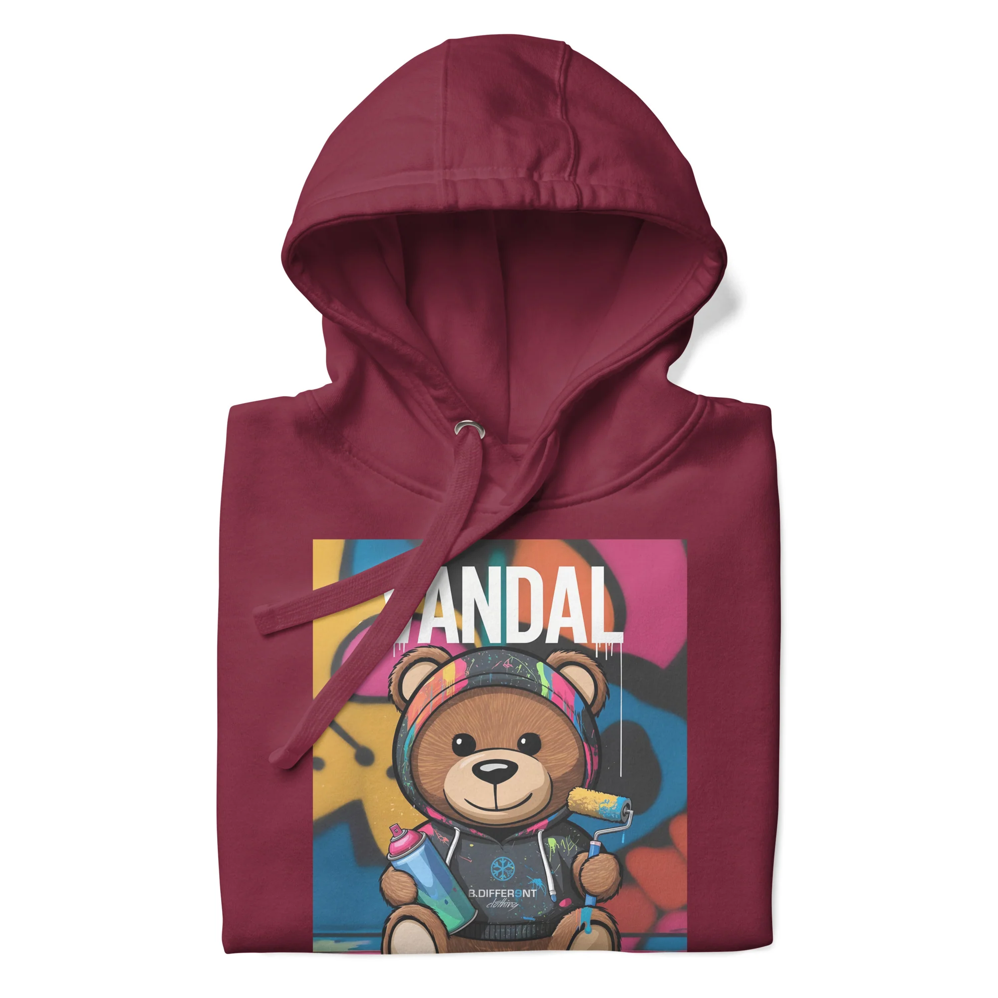 Vandal Teddy Bear Graffiti Hoodie - Image 3
